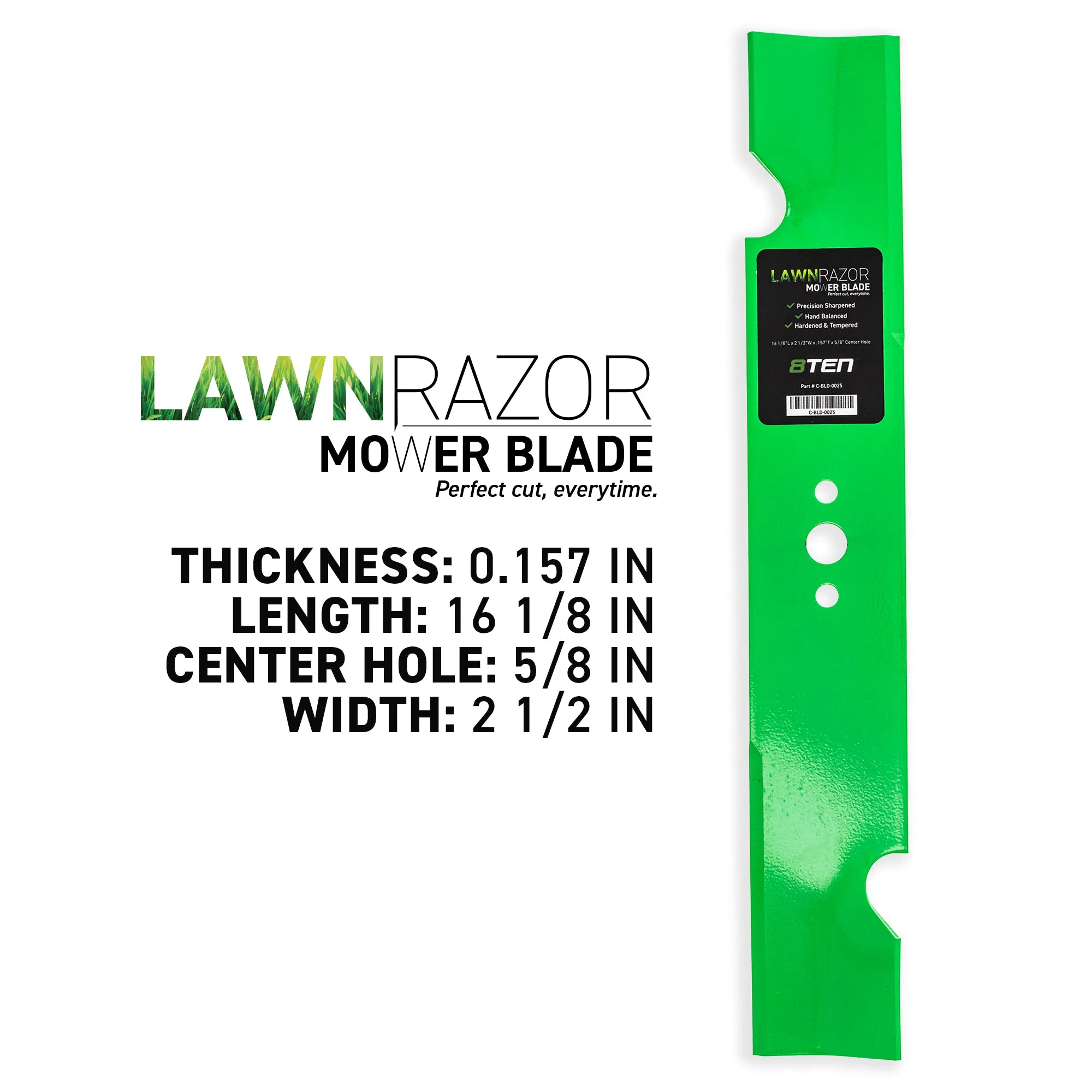 LawnRAZOR Mower Blade For Gravely Ariens Great Dane 1520843 20843 1520843S 100340 038-3000-00 | 2-PACK