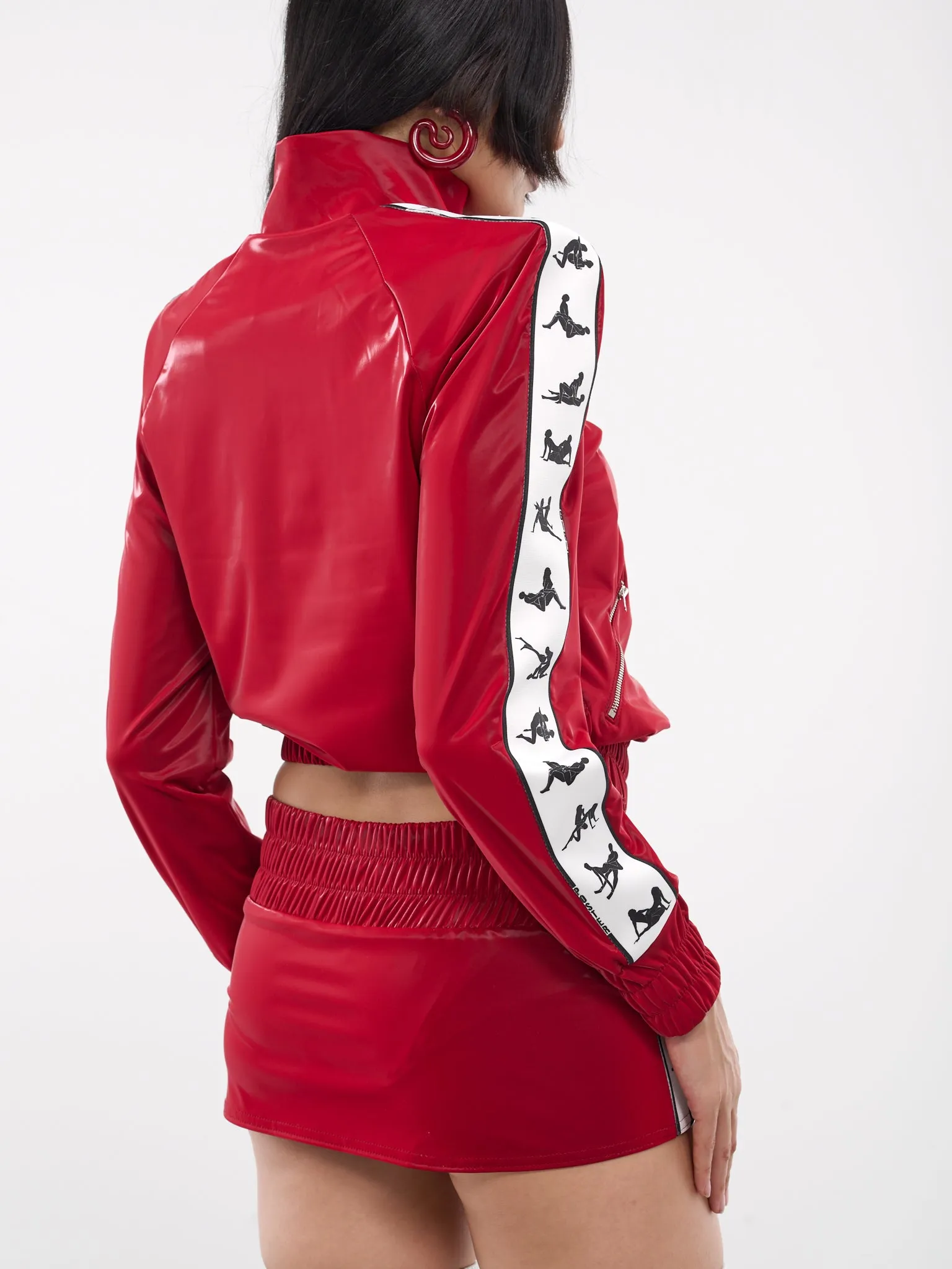 League Tracksuit Jacket (RTWJK071-LEAGUE-RED-CARD)