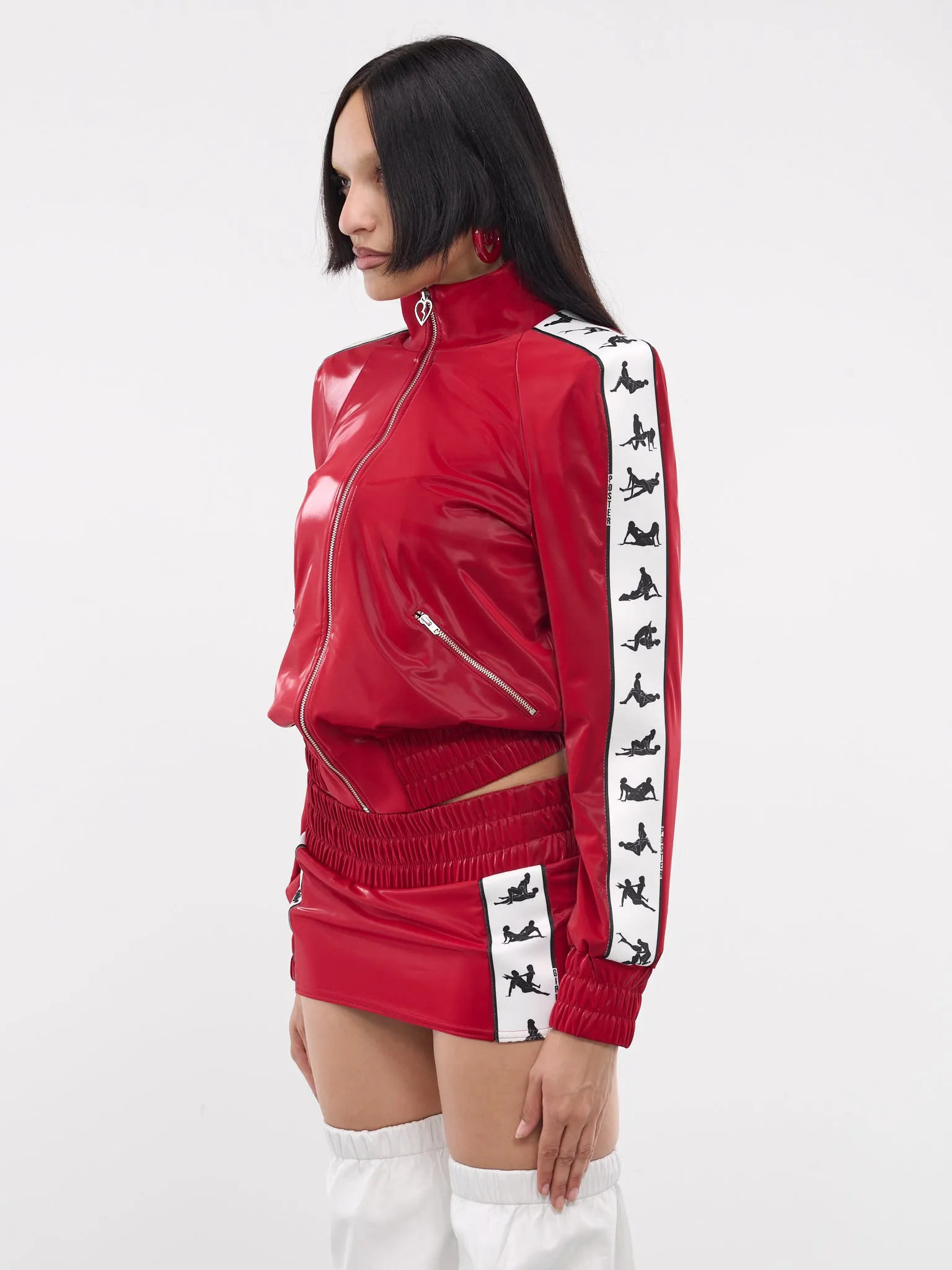 League Tracksuit Jacket (RTWJK071-LEAGUE-RED-CARD)