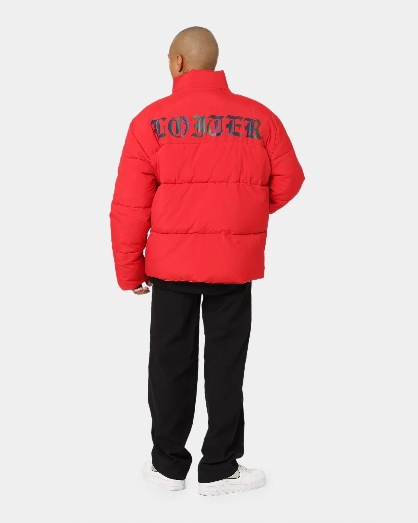 Loiter Certified Reversible Puffer Jacket Red