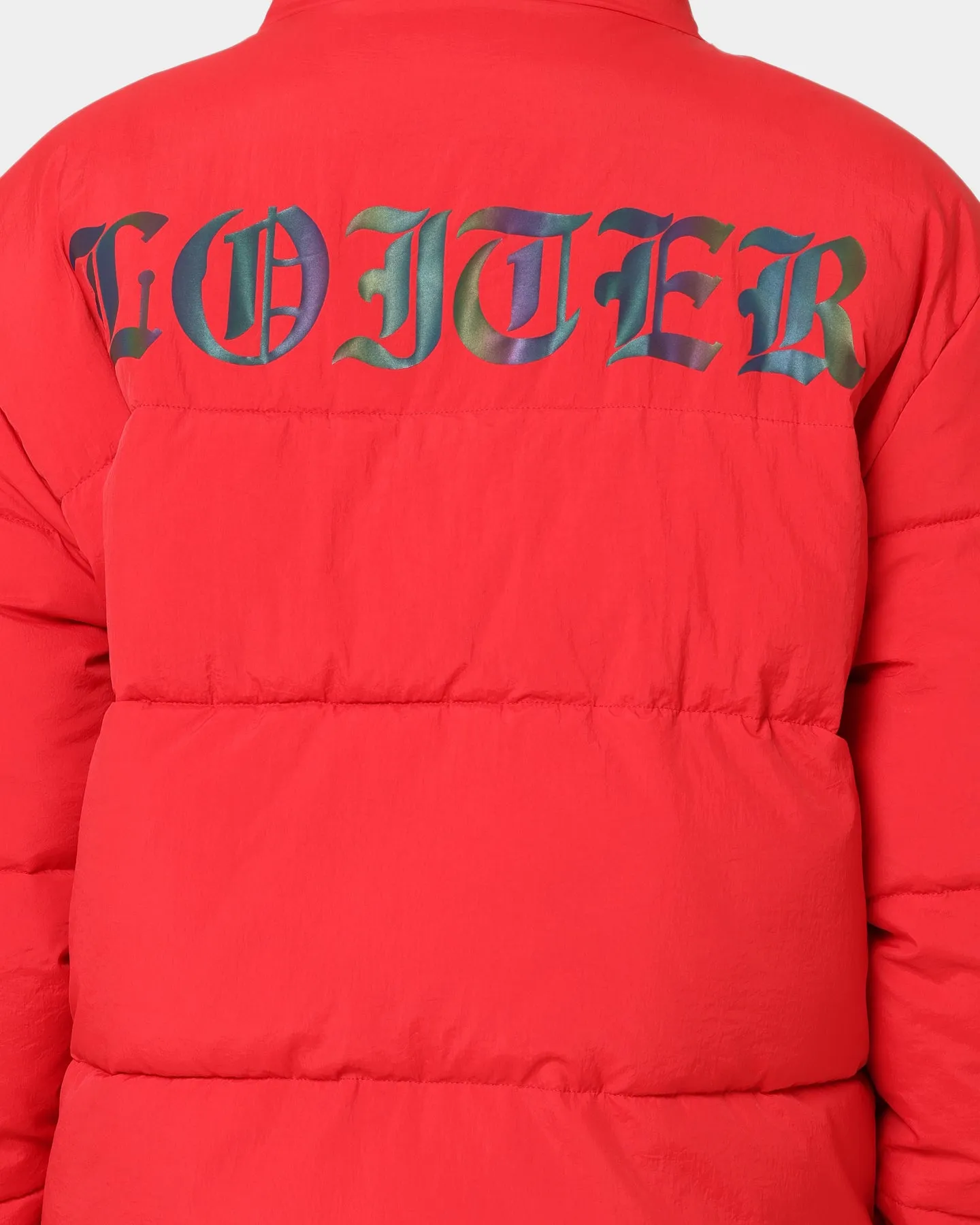 Loiter Certified Reversible Puffer Jacket Red