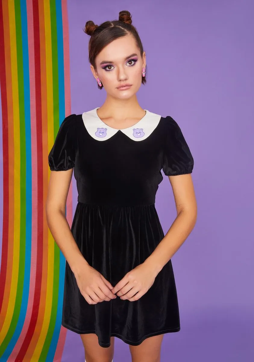 Love You Forever Velvet Babydoll Dress