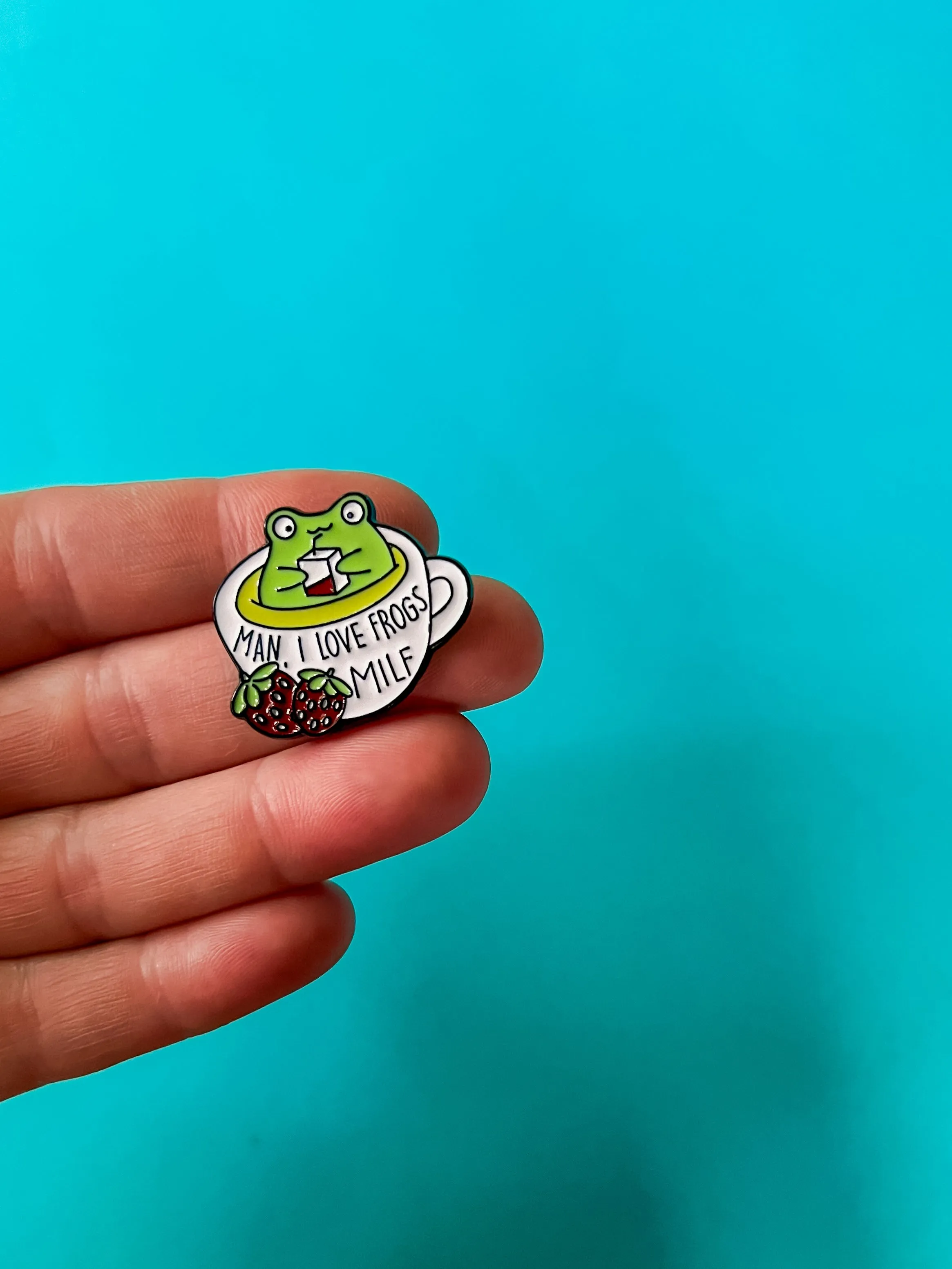 Maaan I Love Frogs | Enamel Pin