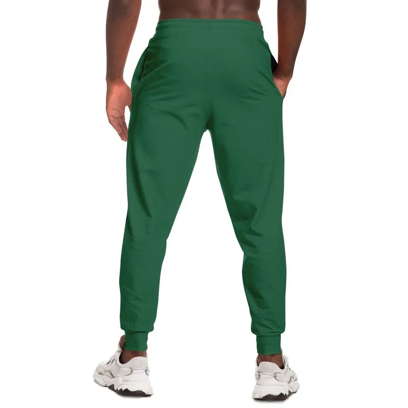 Medium Dark Green Joggers | Unisex | with PLUS sizes | Medium Dark Pastel Green | C60M0Y60K60