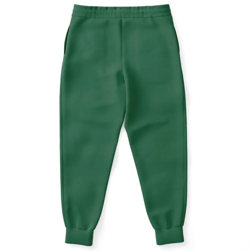 Medium Dark Green Joggers | Unisex | with PLUS sizes | Medium Dark Pastel Green | C60M0Y60K60