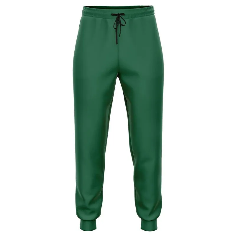 Medium Dark Green Joggers | Unisex | with PLUS sizes | Medium Dark Pastel Green | C60M0Y60K60