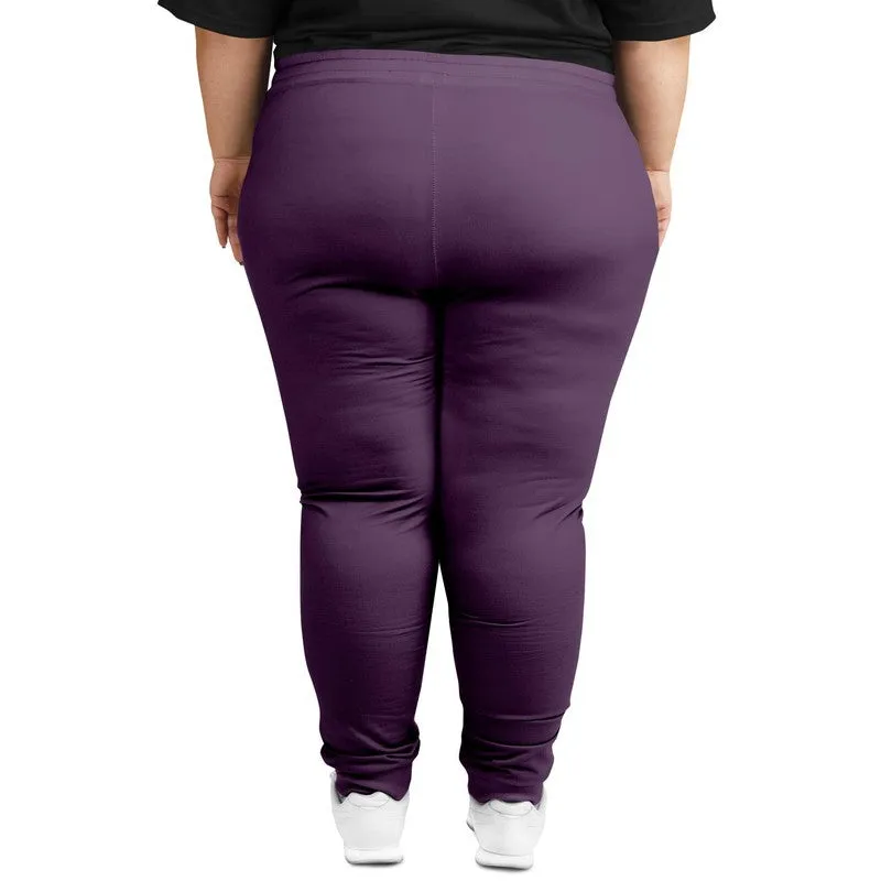 Medium Dark Purple Joggers | Unisex | with PLUS sizes | Medium Dark Pastel Purple | C30M60Y0K60