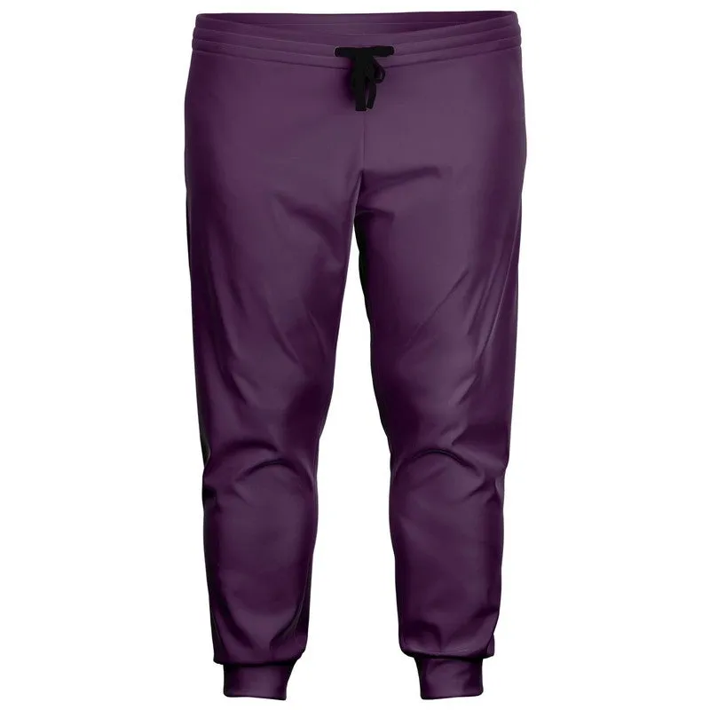 Medium Dark Purple Joggers | Unisex | with PLUS sizes | Medium Dark Pastel Purple | C30M60Y0K60