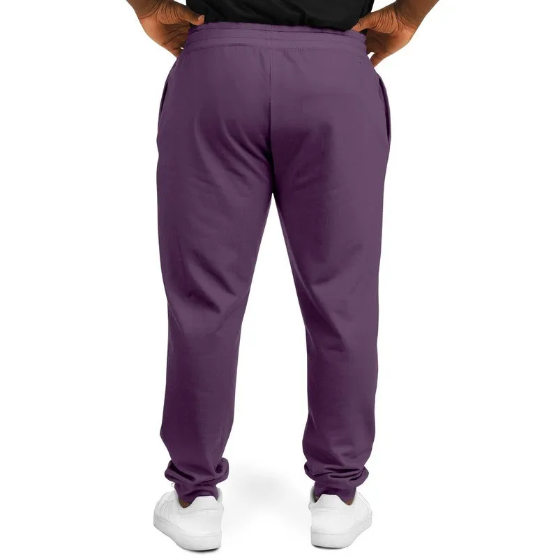 Medium Dark Purple Joggers | Unisex | with PLUS sizes | Medium Dark Pastel Purple | C30M60Y0K60