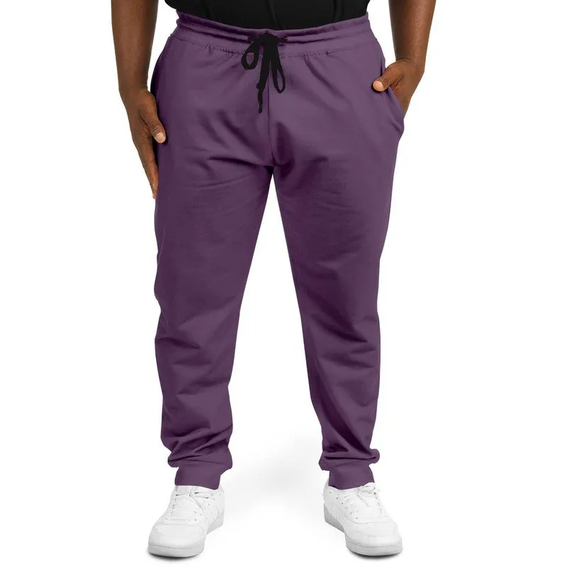 Medium Dark Purple Joggers | Unisex | with PLUS sizes | Medium Dark Pastel Purple | C30M60Y0K60