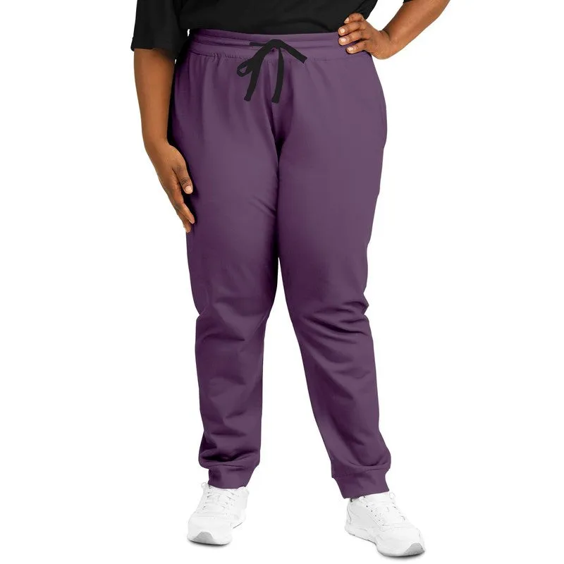 Medium Dark Purple Joggers | Unisex | with PLUS sizes | Medium Dark Pastel Purple | C30M60Y0K60