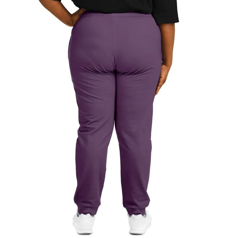 Medium Dark Purple Joggers | Unisex | with PLUS sizes | Medium Dark Pastel Purple | C30M60Y0K60