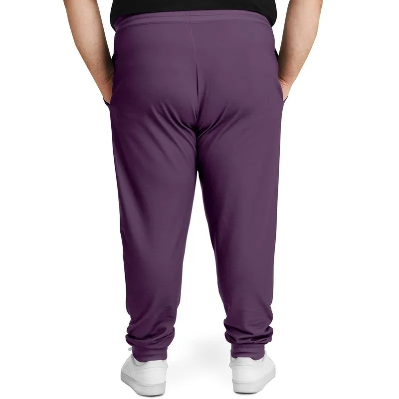 Medium Dark Purple Joggers | Unisex | with PLUS sizes | Medium Dark Pastel Purple | C30M60Y0K60