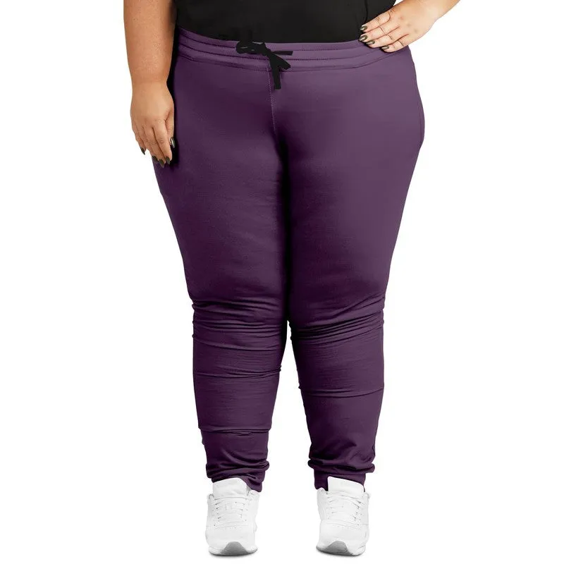 Medium Dark Purple Joggers | Unisex | with PLUS sizes | Medium Dark Pastel Purple | C30M60Y0K60