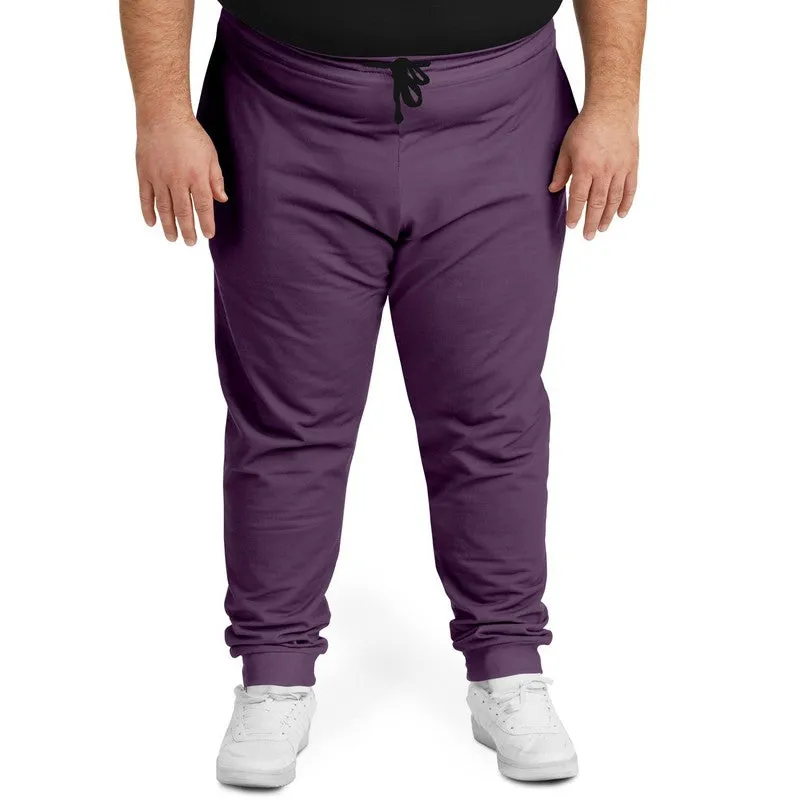 Medium Dark Purple Joggers | Unisex | with PLUS sizes | Medium Dark Pastel Purple | C30M60Y0K60