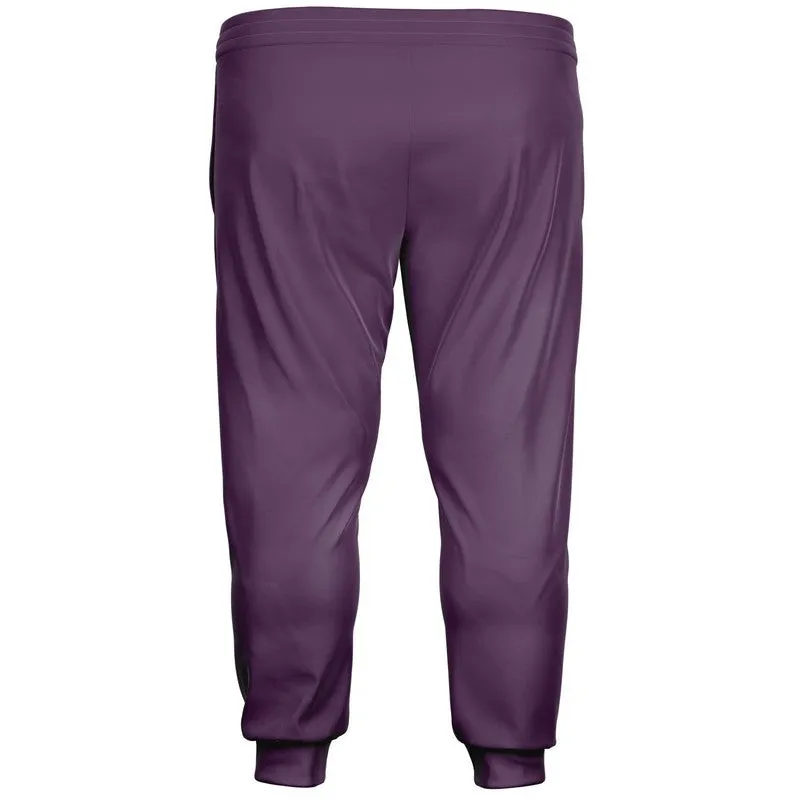 Medium Dark Purple Joggers | Unisex | with PLUS sizes | Medium Dark Pastel Purple | C30M60Y0K60