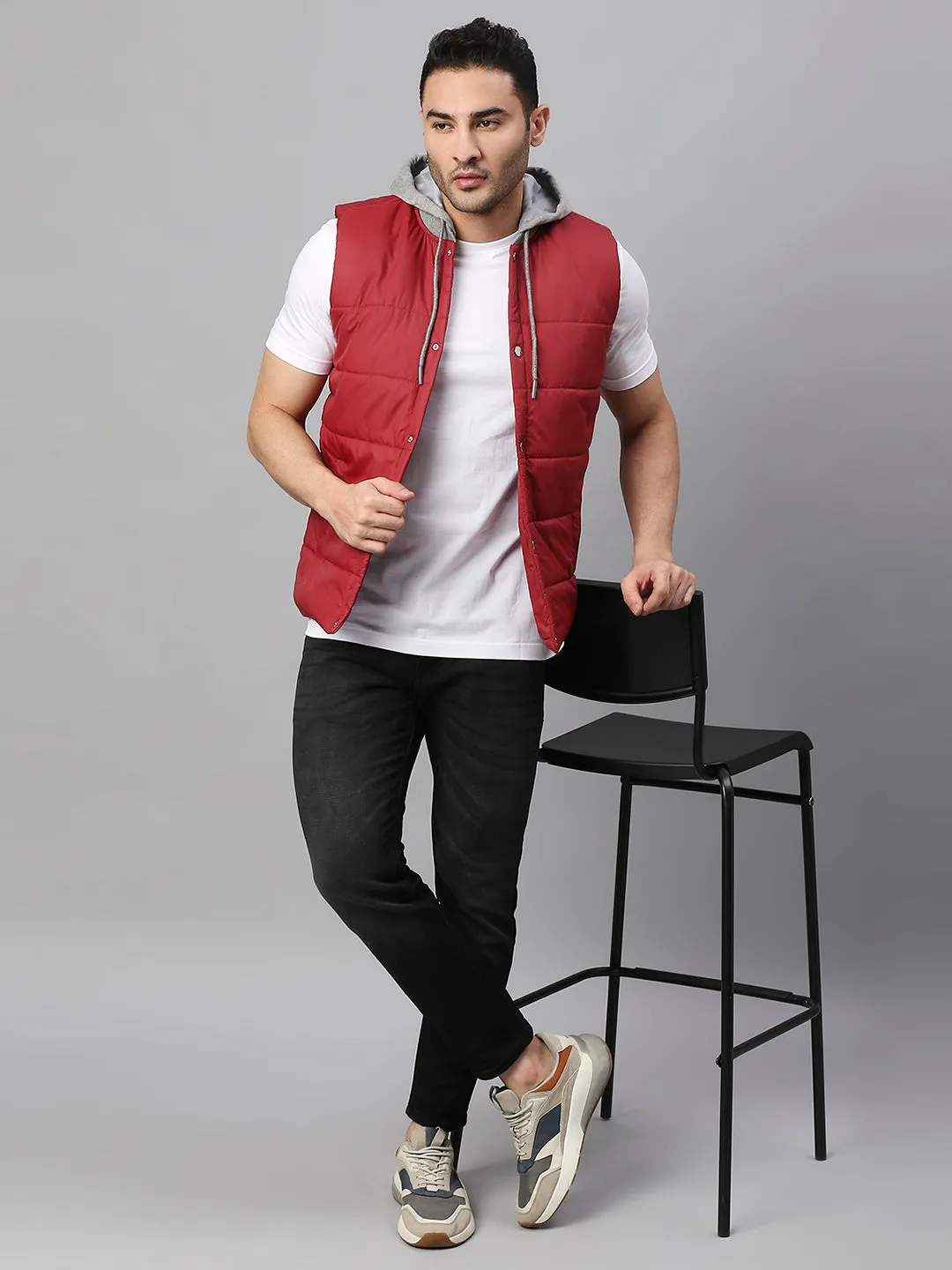 Men's Cherry Regular Fit Winterwear Jackets