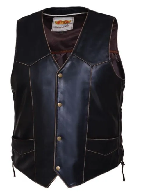 Mens Traditional VINTAGE Brown Vest