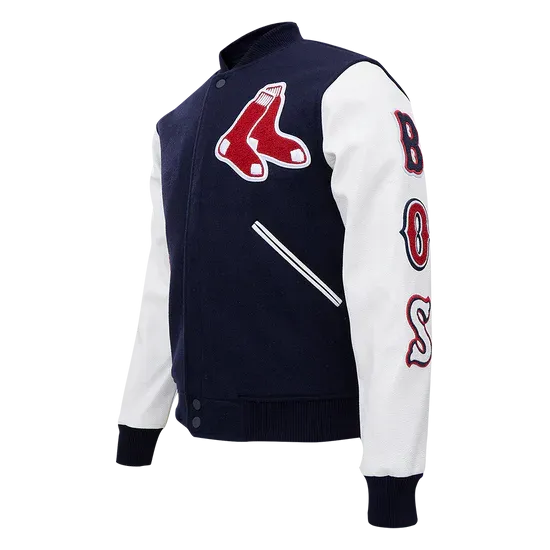 MLB BOSTON CLASSIC WOOL VARSITY JACKET MEN AND WOMEN