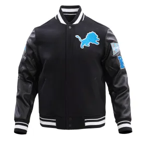 NFL DETROIT LIONS RETRO CLASSIC WOOL VARSITY JACKET | NFL WOOL JACKET