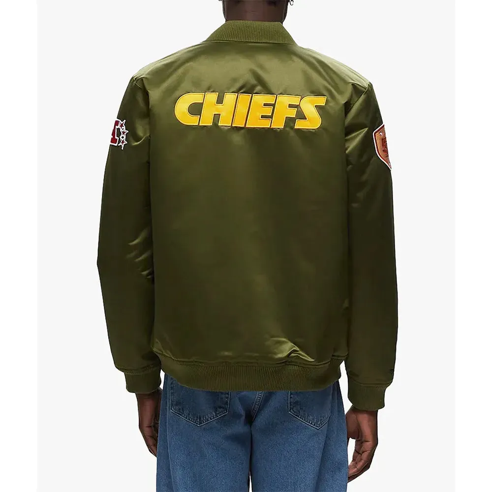 NFL Kansas City Chiefs Satin Jacket For Men and Women