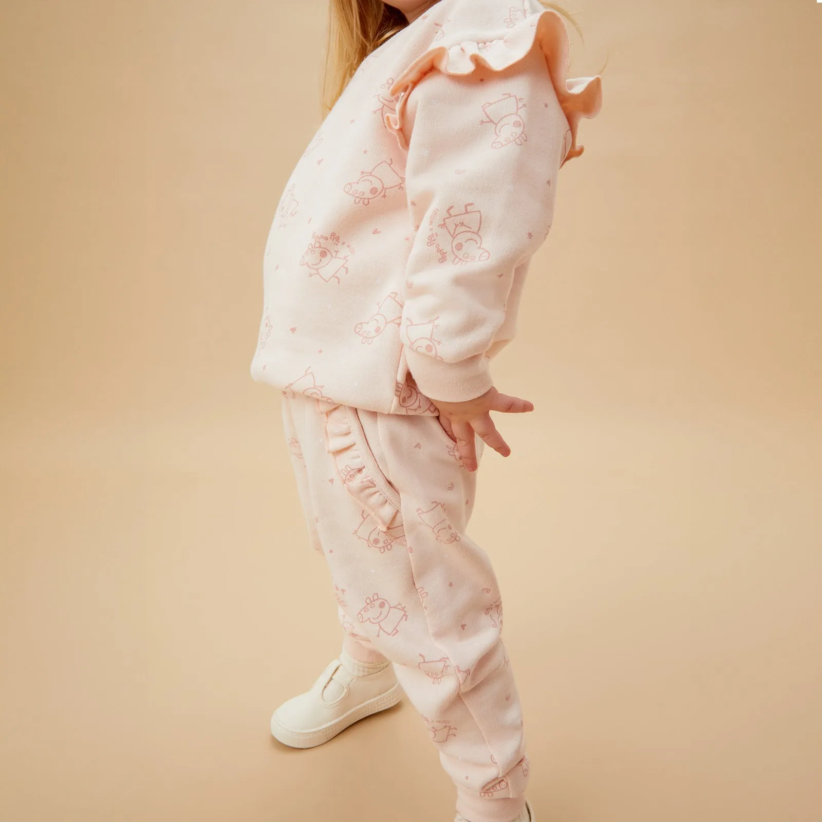 Peppa Pig Frilled Sweatshirt & Joggers Outfit