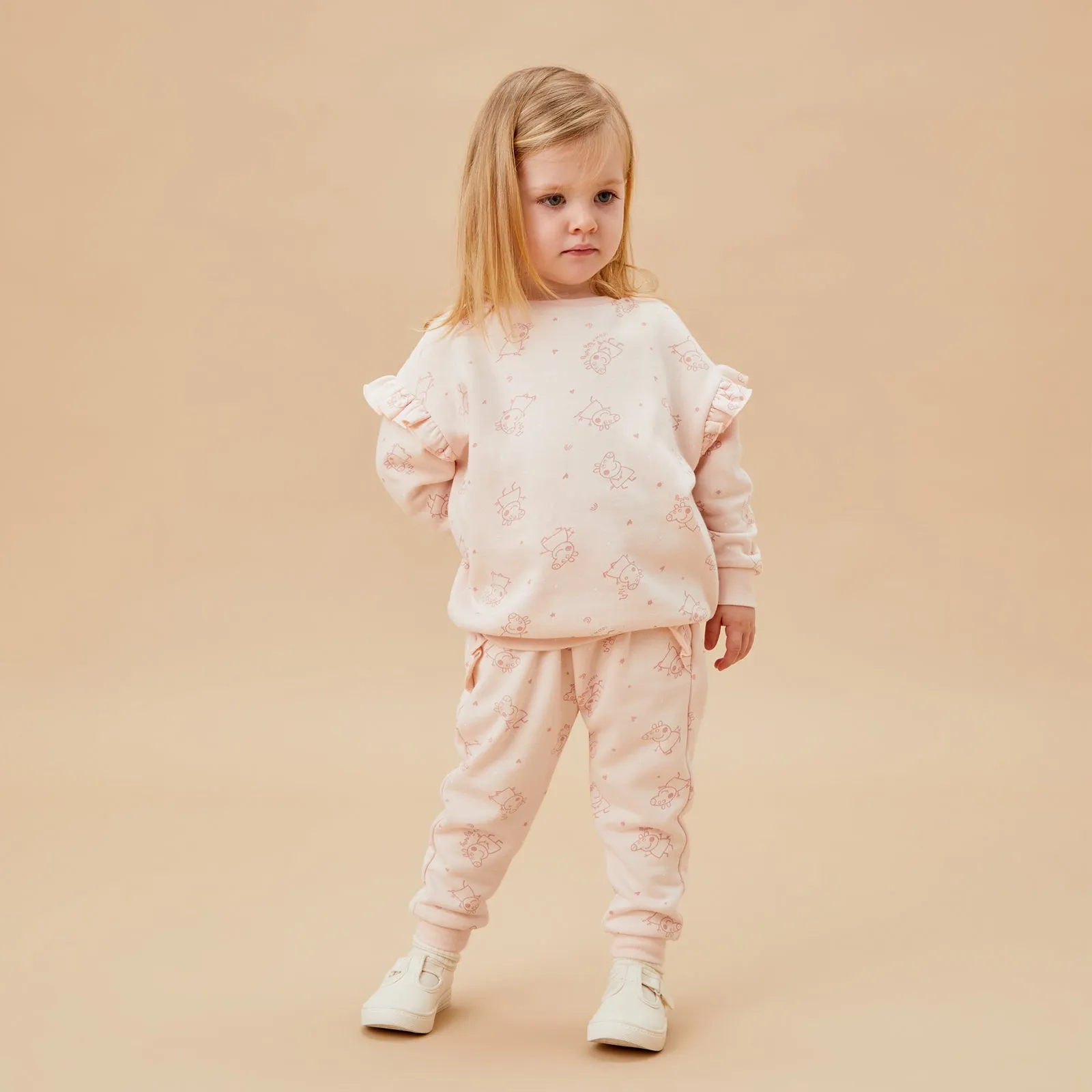 Peppa Pig Frilled Sweatshirt & Joggers Outfit