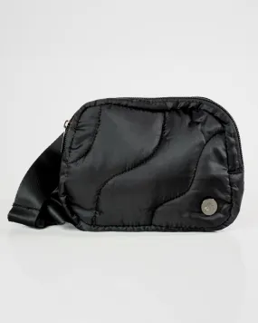 Puffer Belt Bag - Black