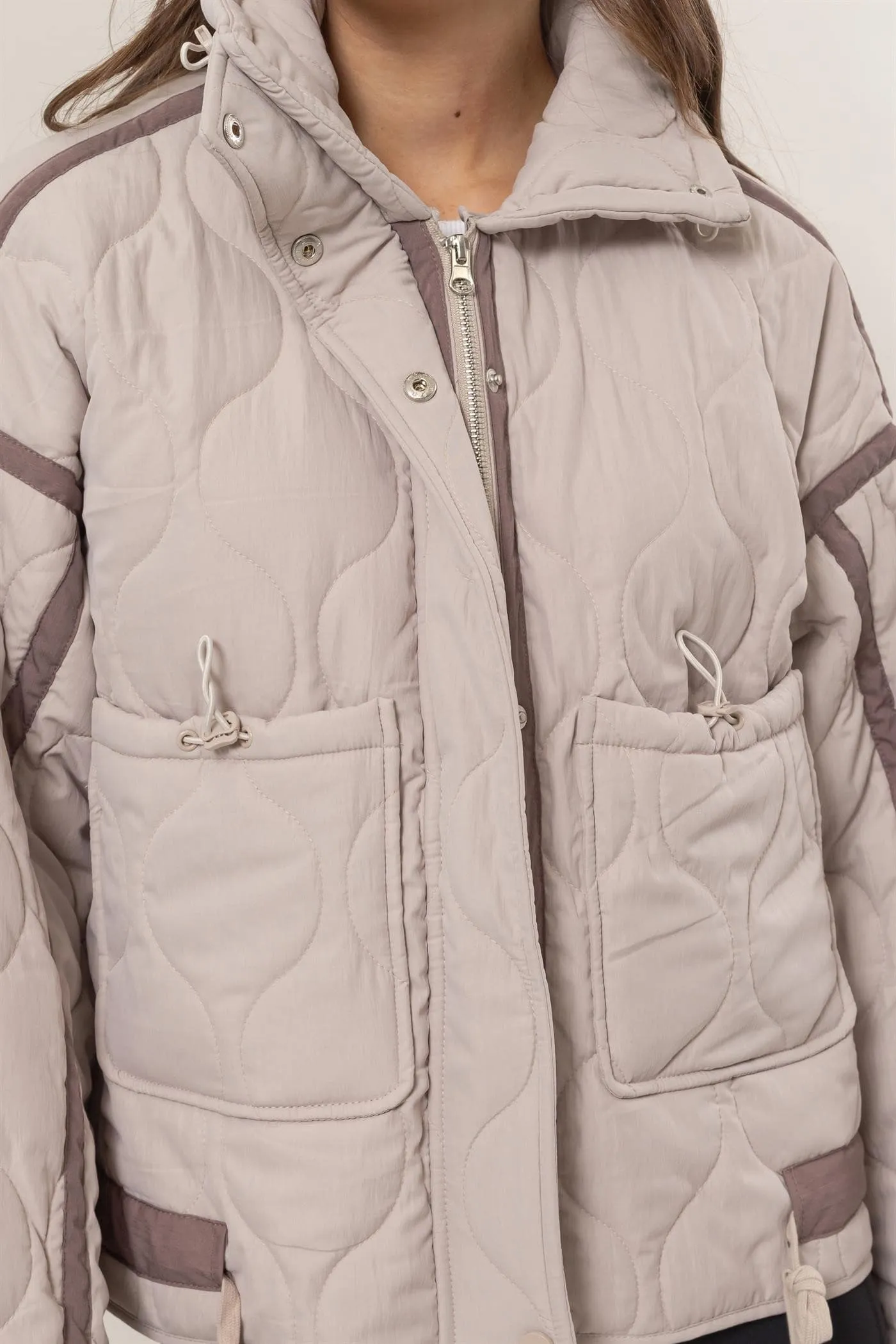 Quilted Toggle Puffer Jacket