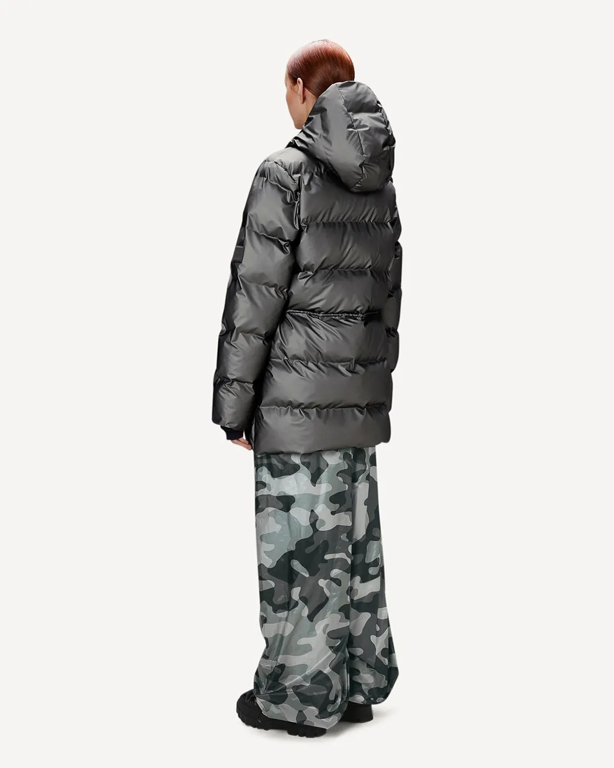 RAINS ALTA Long Puffer String W Jacket W3T4