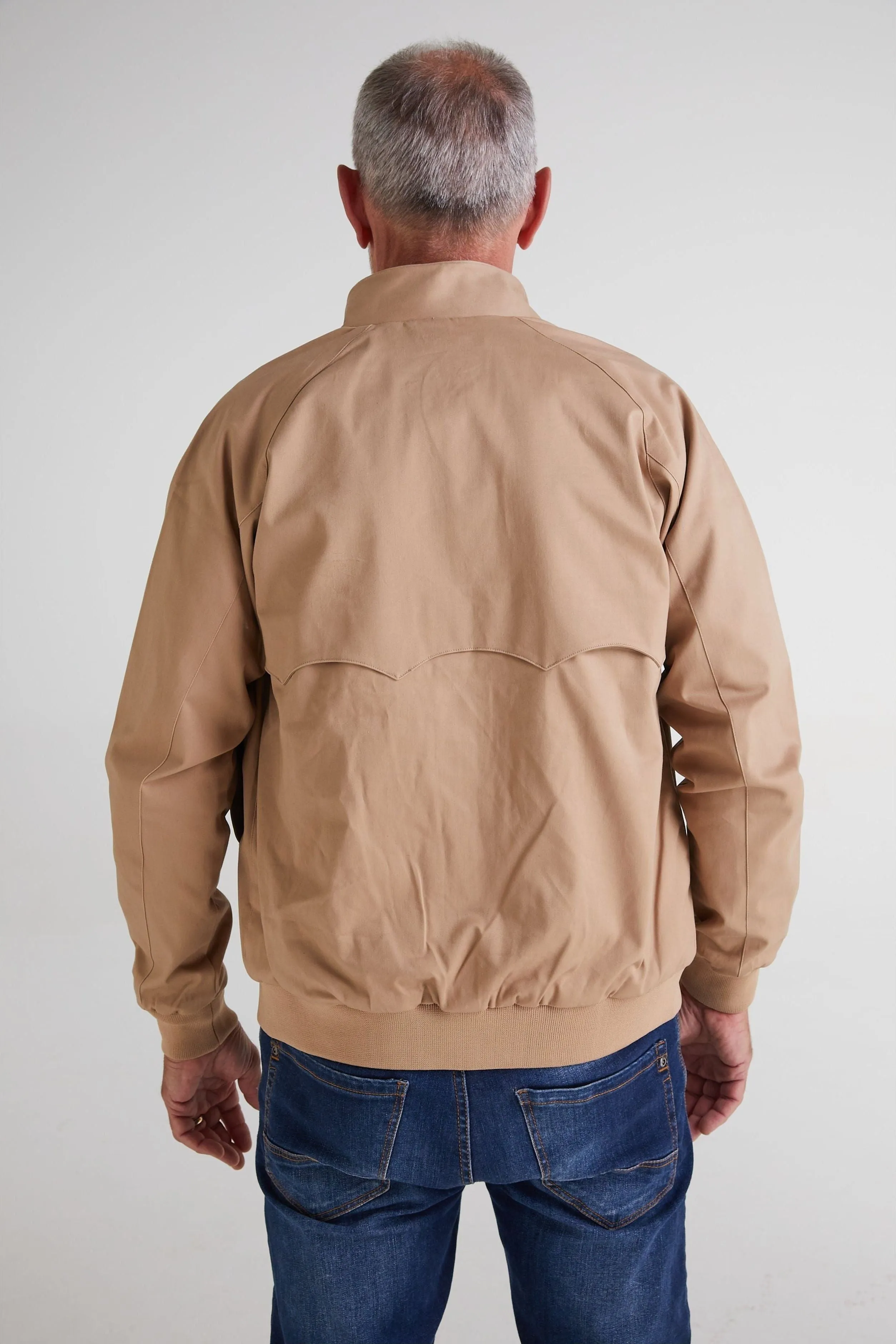 Real Hoxton - Men's Beige - Harrington Jacket