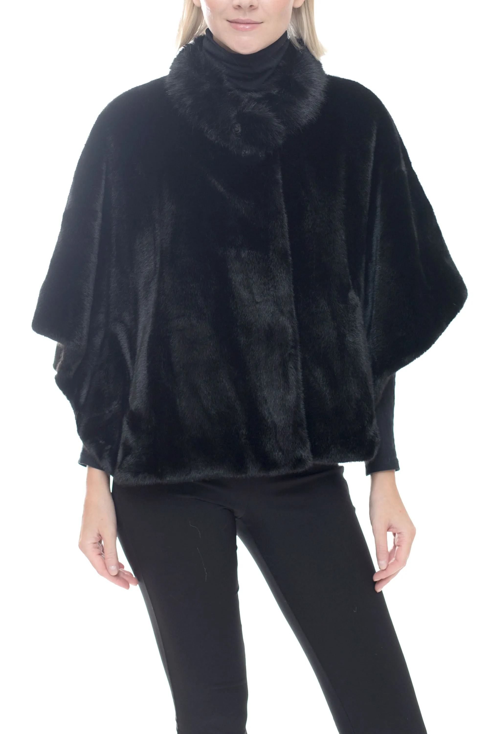 RIDGEWOOD - Faux Fur Poncho