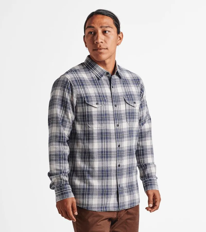 Roark Kemp Long Sleeve Flannel - Navy