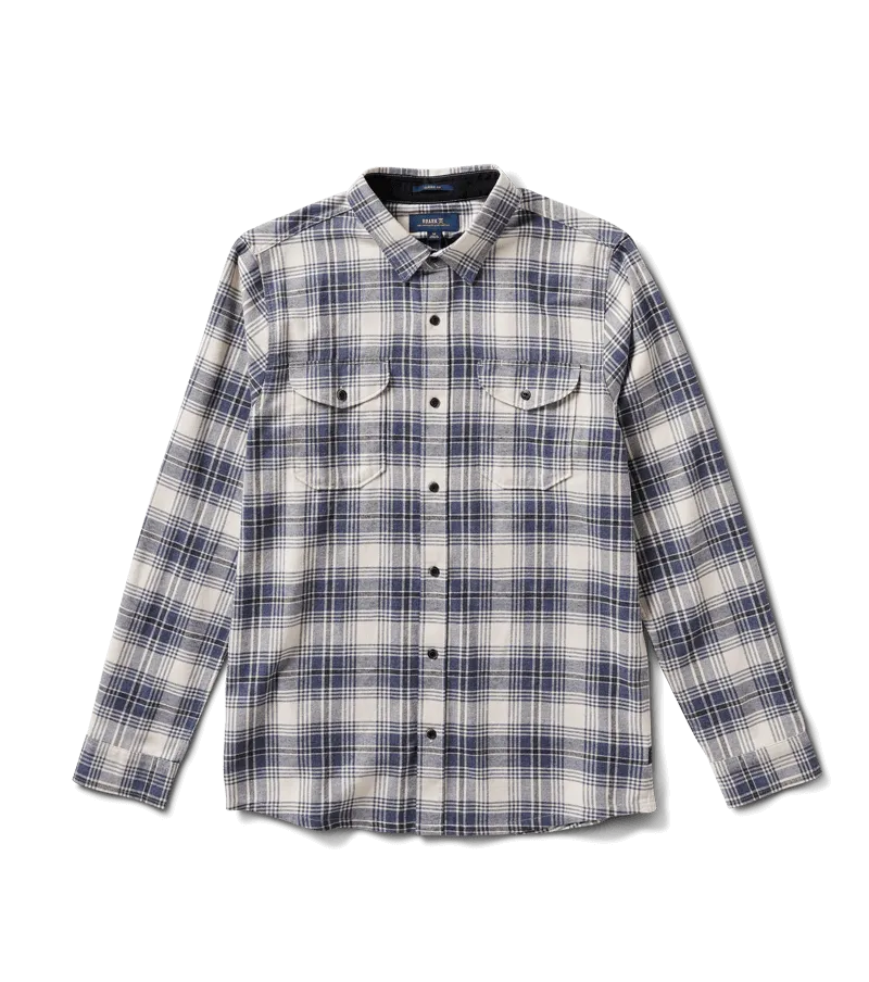 Roark Kemp Long Sleeve Flannel - Navy