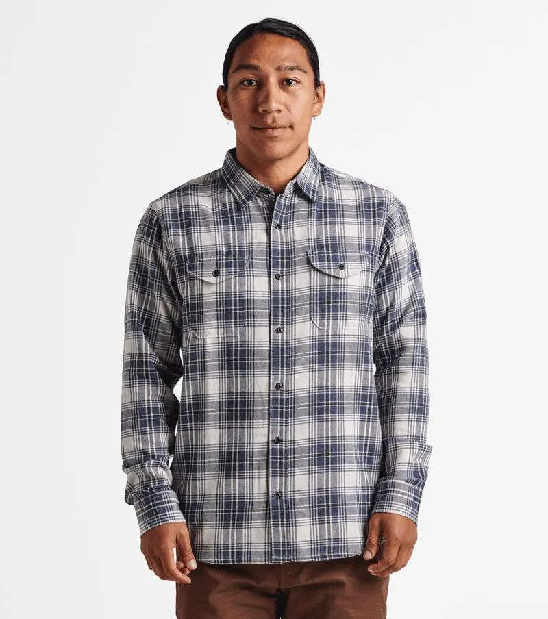 Roark Kemp Long Sleeve Flannel - Navy