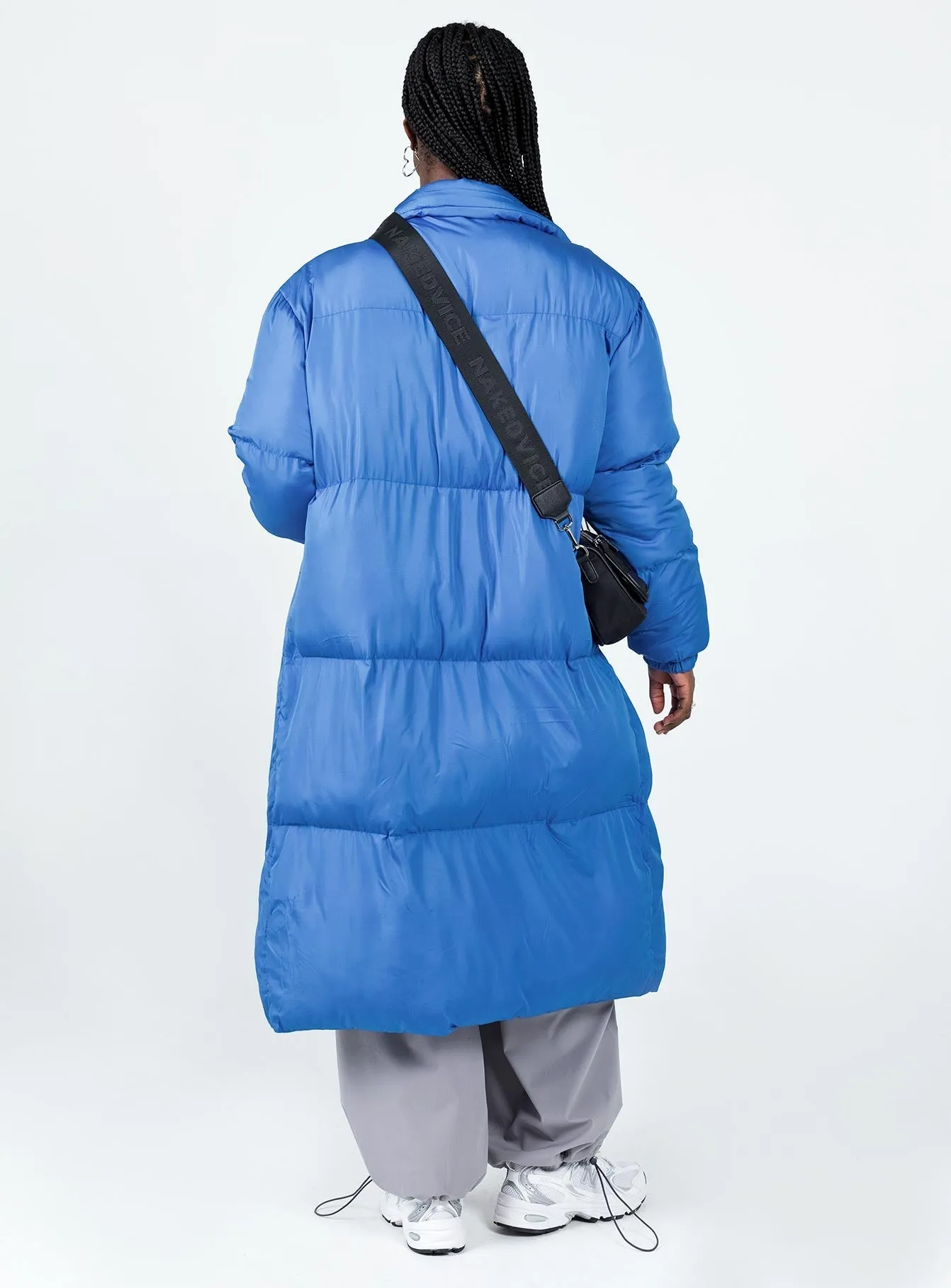 Sanni Longline Puffer Jacket Blue