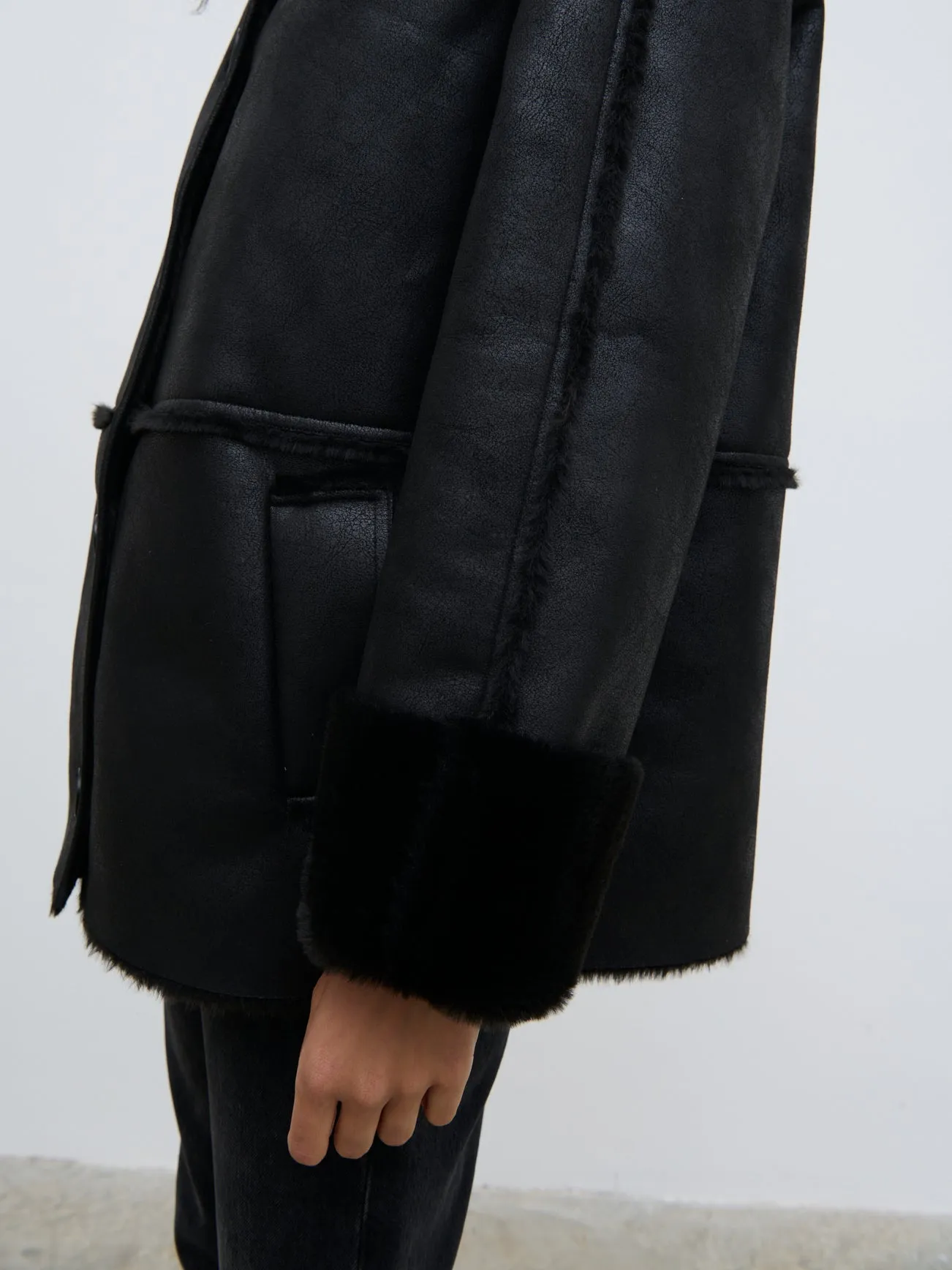 Sawyer Aviator Coat - Black