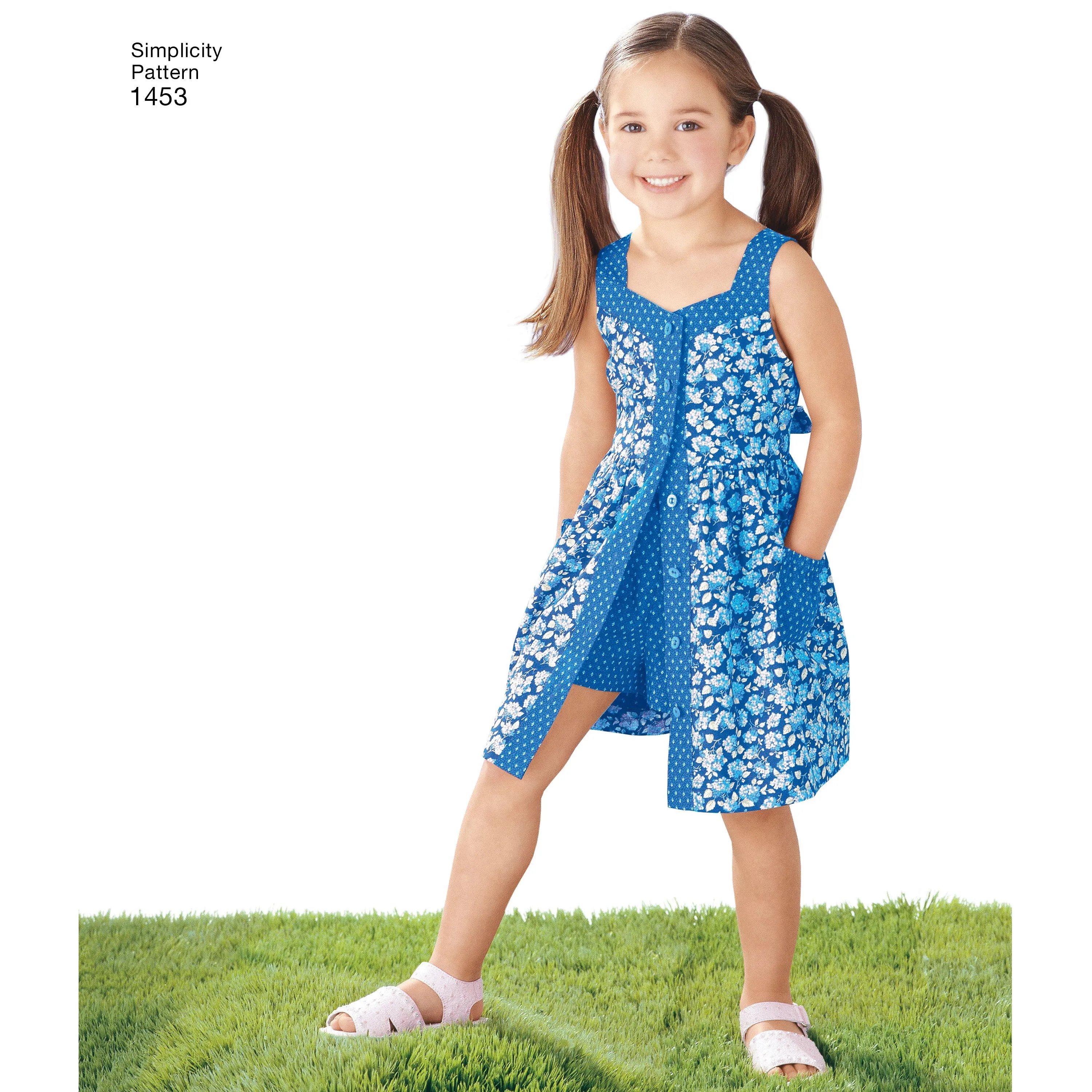 Simplicity Pattern 1453 Child's Dress, Top, Pants or Shorts and Hat