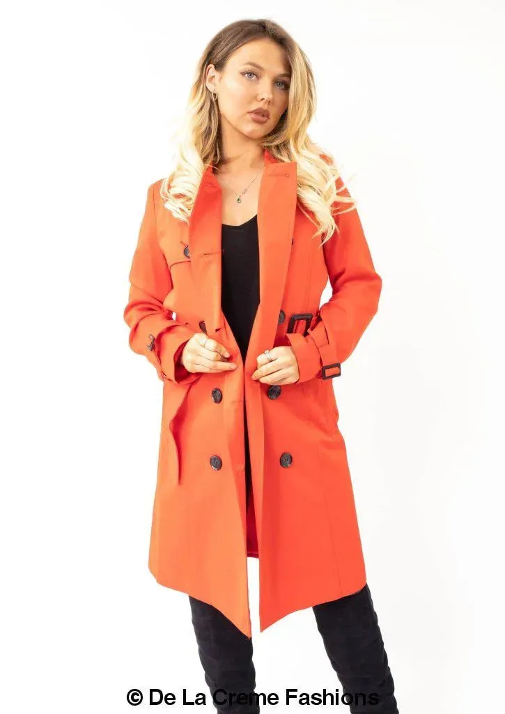 Slim Fit Lightweight Trench Coat