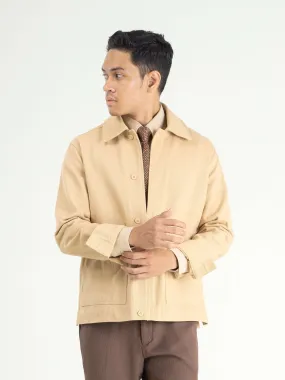 Twill Work Jacket - Beige