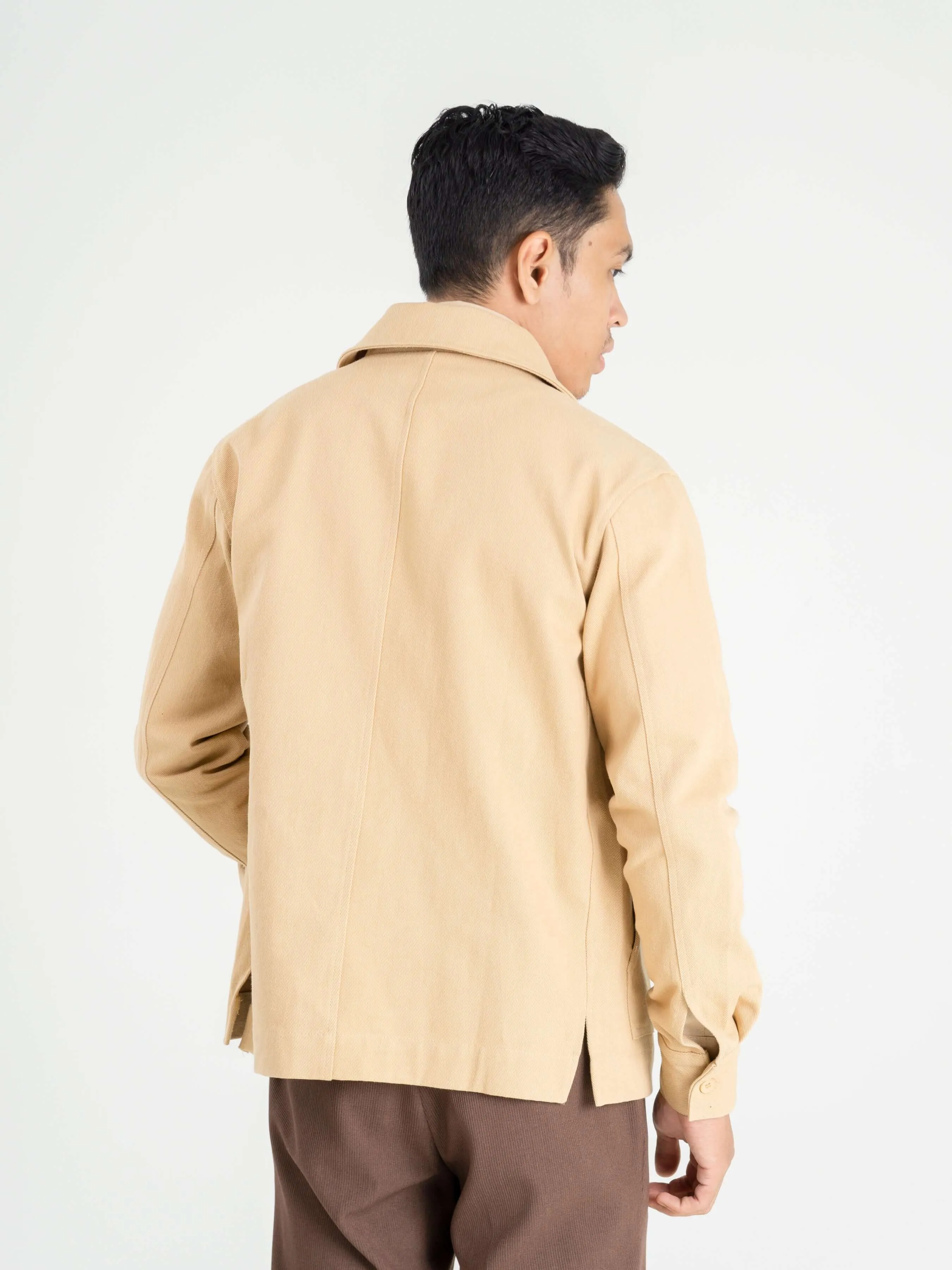 Twill Work Jacket - Beige