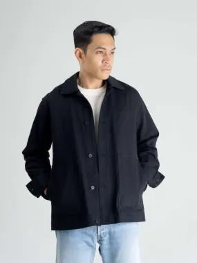 Twill Work Jacket - Black