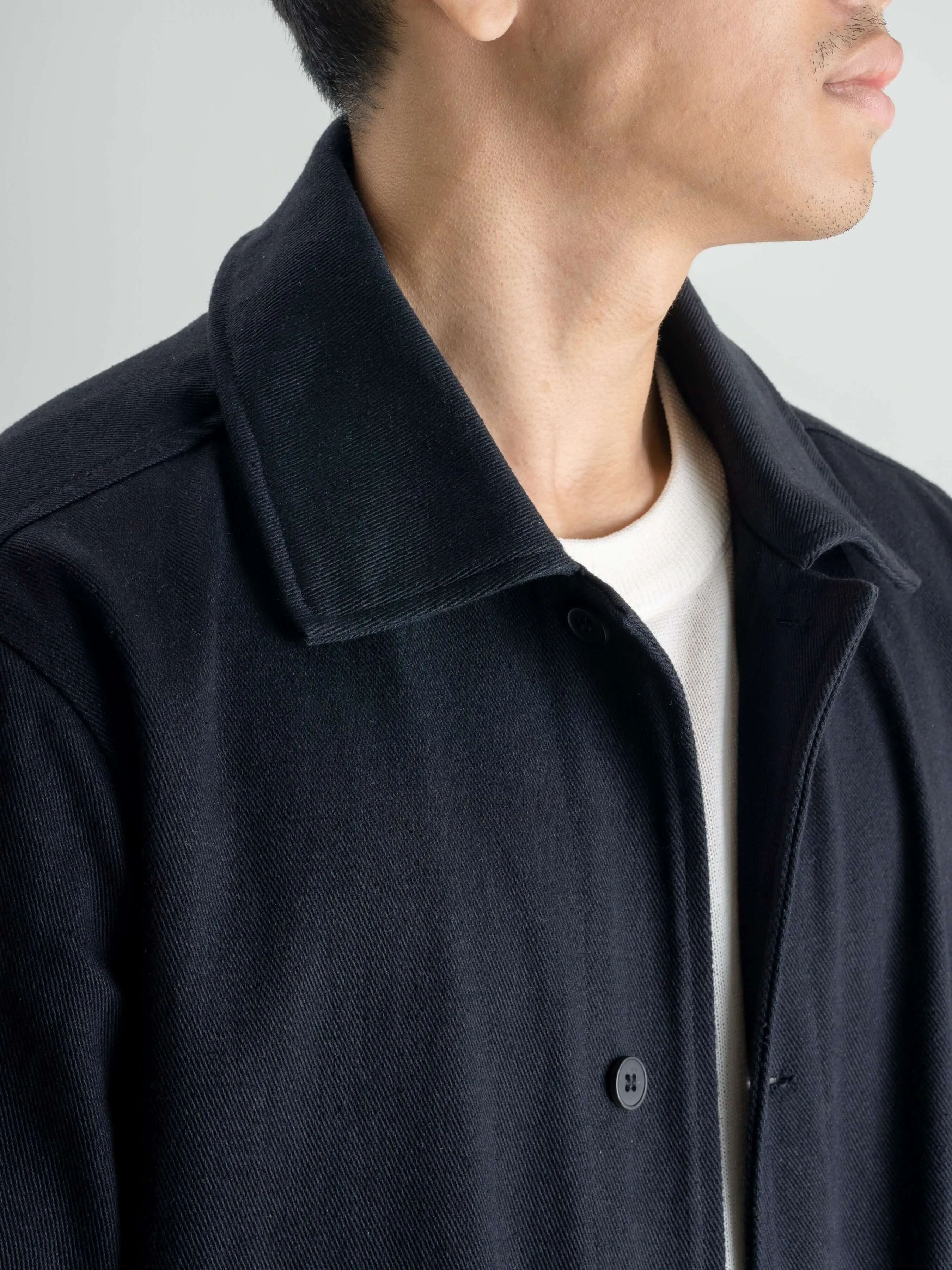 Twill Work Jacket - Black