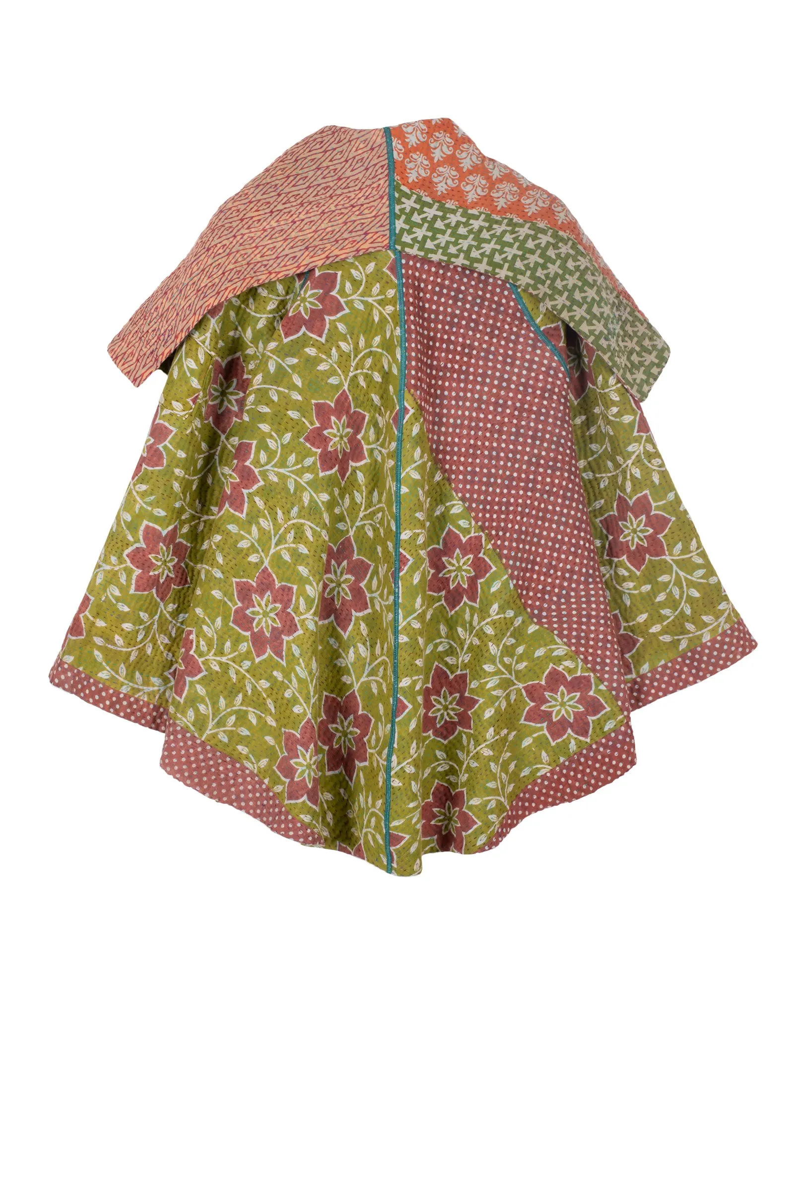 VINTAGE COTTON KANTHA CIRCULAR JKT - cv4008-0061a -