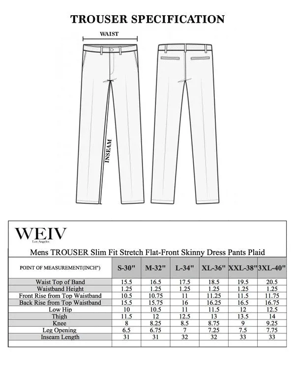 Weiv Mens Plaid Trouser Pants - Khaki