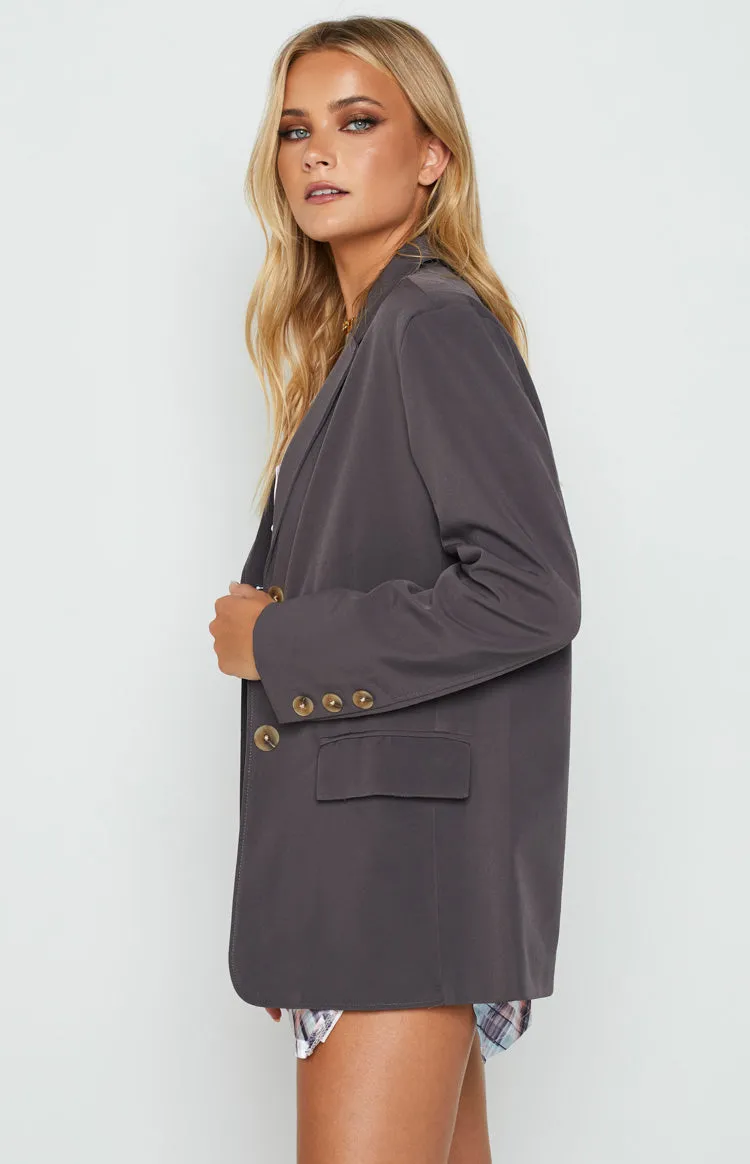 Wendy Blazer Charcoal