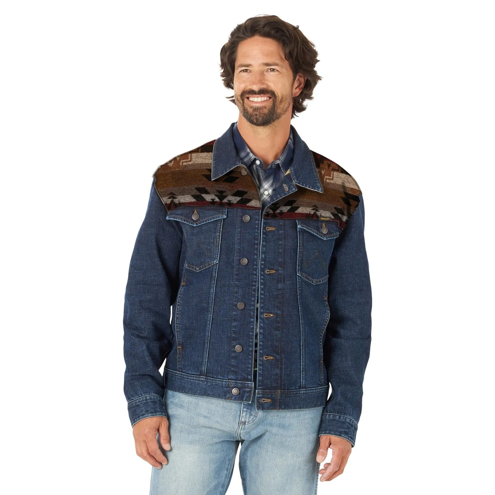 Western Yoke Aztec Trucker Jacket