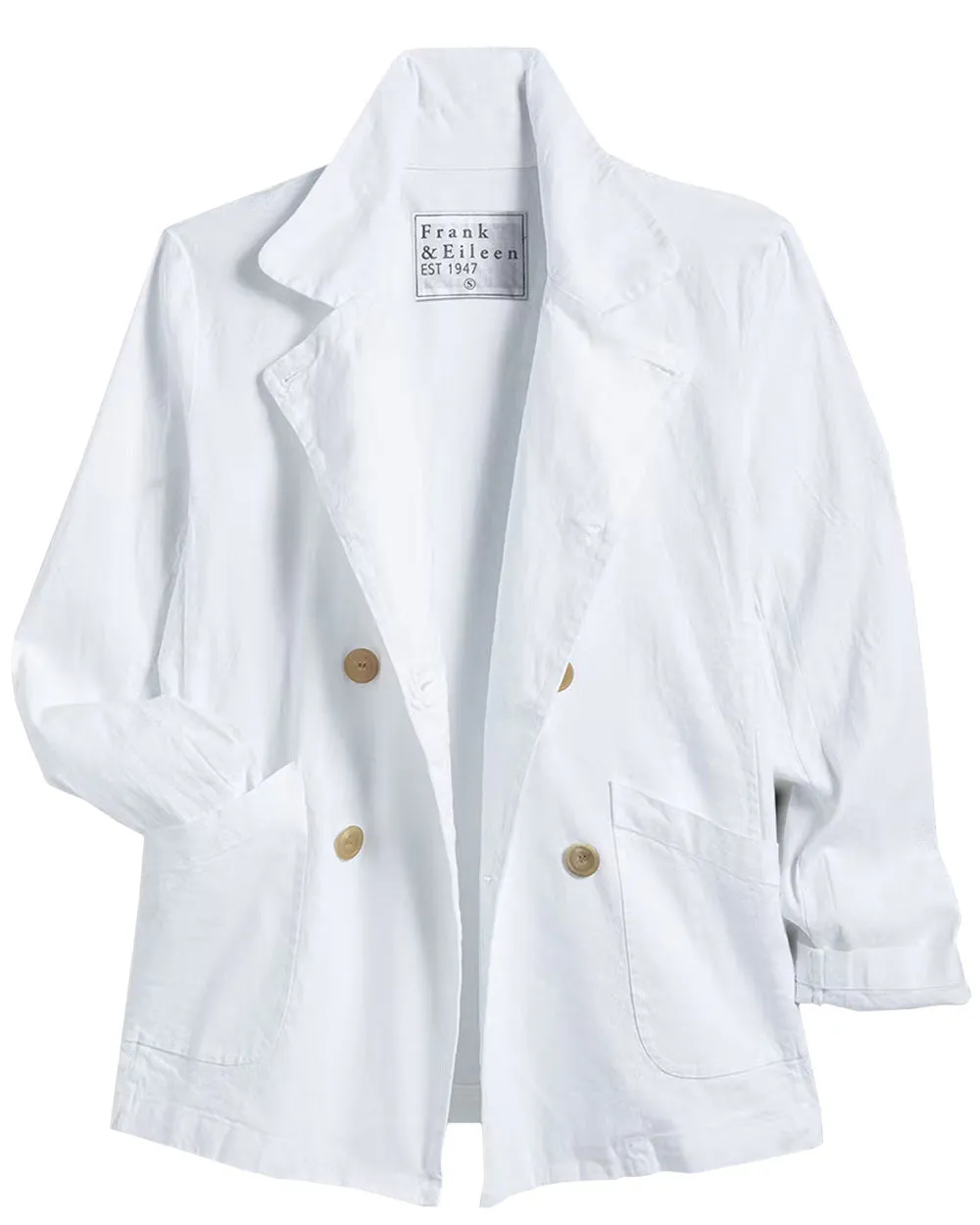 White Linen Belfast Peacoat