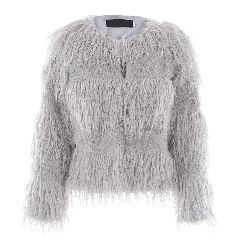 Women's Autumn & Winter Warm Faux Fur Coat