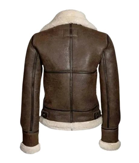 Womens RAF Aviator Real Leather Lambskin Jacket